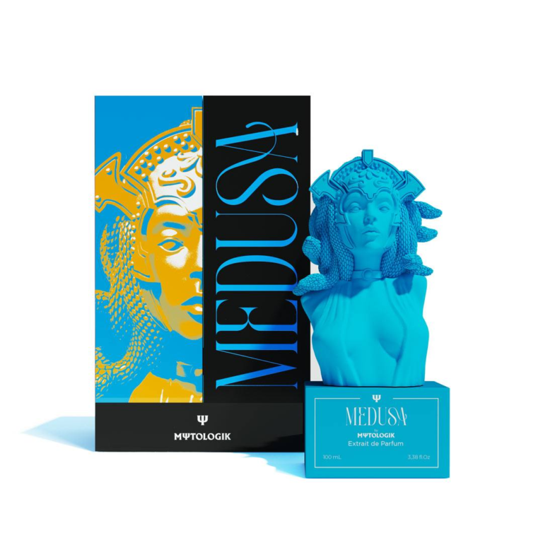 Profumo Mytologik Medusa Olfazeta Chogan - boccetta a forma di statua della Gorgone