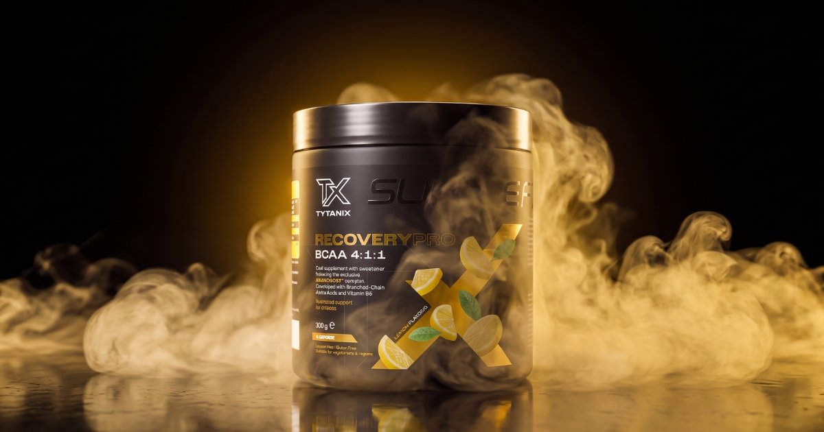 RECOVERYPRO TYTANIX Supplefit Chogan: BCAA 4:1:1 con leucina, isoleucina e valina, 45 porzioni