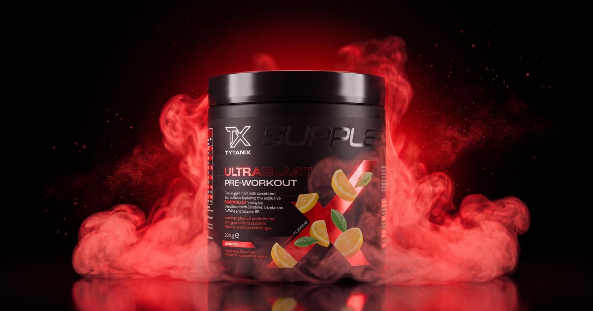ULTRABLAST TYTANIX Supplefit Chogan: pre-workout con creatina, beta-alanina e caffeina, 20 porzioni