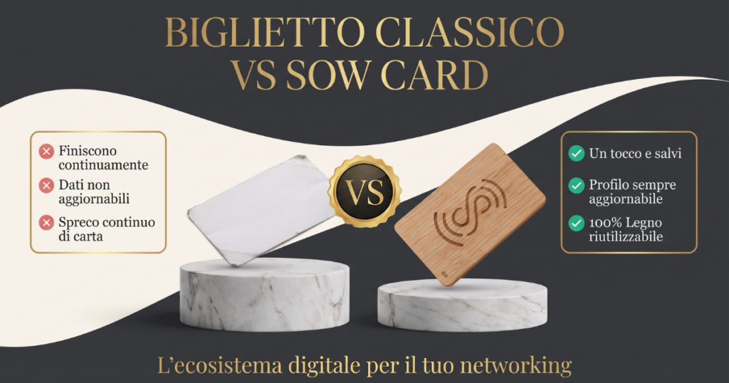 Sow Card: il biglietto da visita digitale NFC che ricevono i consulenti dello ShoppingOnWeb Team