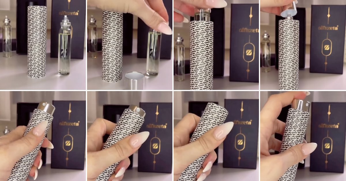 Uso della cover tascabile Olfazeta con ricariche in vetro da 15 ml